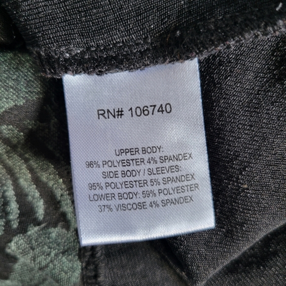 Pyramid Collection Long Sleeve Floral Abstract Boho Dress Size 1X - Picture 12 of 14